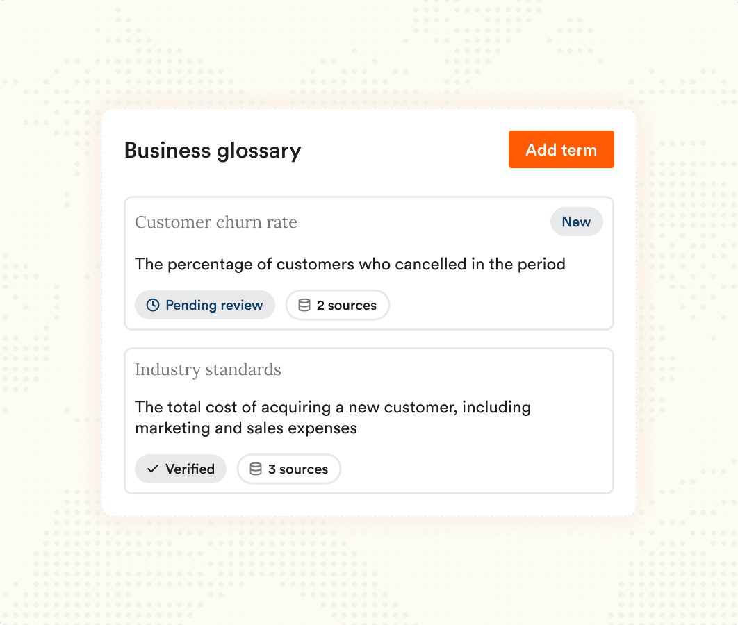 Business Glossary